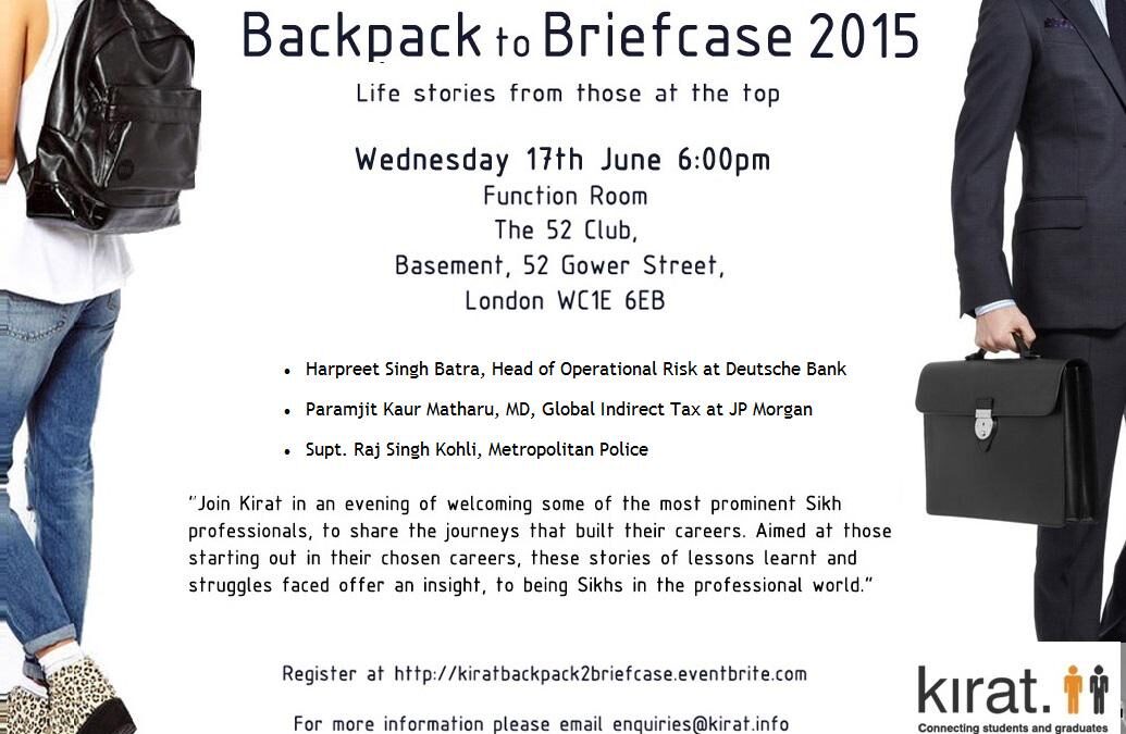 Backpack 2 Briefcase 2015: Stories of Success